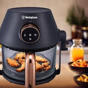 Westinghouse 2-in-1 Air Fryer, 3.5L | 360-Degree Transparent Glass Pot, Non-Stick, Grill Plate & Rack image 7