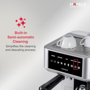 Hafele U-Kaffee Nova 20-Bar Espresso Coffee Machine, Silver image 3