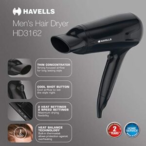 Havells HD3162 1565W Hair Dryer with Cool Shot, Black image 4