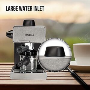 Havells Donato 900W Espresso Coffee Maker, 5-Bar, Black image 6