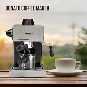 Havells Donato 900W Espresso Coffee Maker, 5-Bar, Black image 3