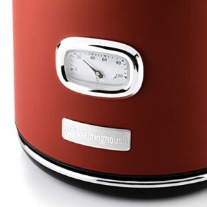 Westinghouse Retro Series 1.7L 2200W Electric Kettle | Temperature & Water Level Indicator, Cool-Touch Handle, Detachable Filter | 2 Years Warranty image 3