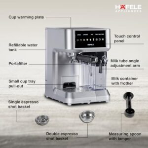 Hafele U-Kaffee Nova 20-Bar Espresso Coffee Machine, Silver image 5