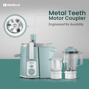 Havells Hexo Punch 900W Juicer Mixer Grinder (JMG), 2 Jars image 4