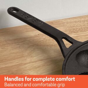 Meyer Pre-Seasoned Cast Iron Appam / Paniyaram Pan | 20 & 26 cm | Induction & Gas Compatible image 5