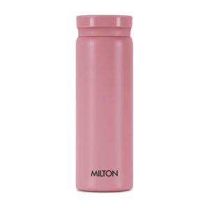 Milton Minimate Thermosteel Water Bottle | Double-Wall Vacuum Insulated, Hot & Cold, Leak-Proof & BPA-Free - Berry, 260 ml