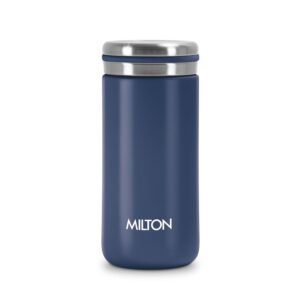 Milton Shiny Hot and Cold Thermosteel Bottle – Blue, 300 ml