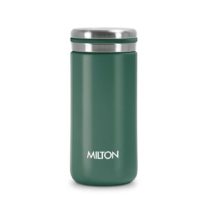Milton Shiny Hot and Cold Thermosteel Bottle – Green, 300 ml