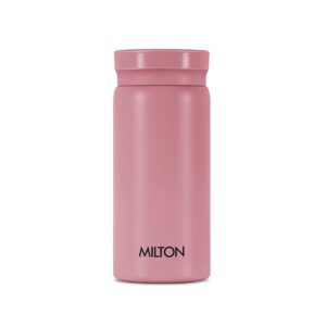 Milton Minimate Thermosteel Water Bottle | Double-Wall Vacuum Insulated, Hot & Cold, Leak-Proof & BPA-Free - Berry, 190 ml