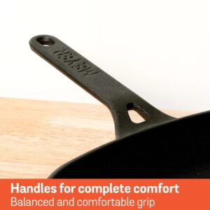 Meyer Pre-Seasoned Cast Iron Grill Pan, 25 cm | Char Sear Marks, Induction & Gas Compatible image 8
