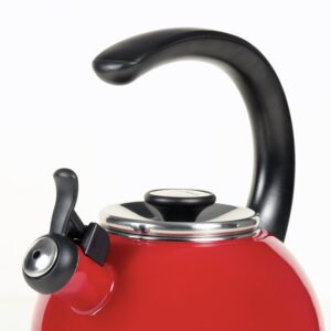 Circulon Enamel-on-Steel Whistling Stovetop Tea Kettle, 1.9 L | Fast-Boil, Induction & Gas Compatible image 5
