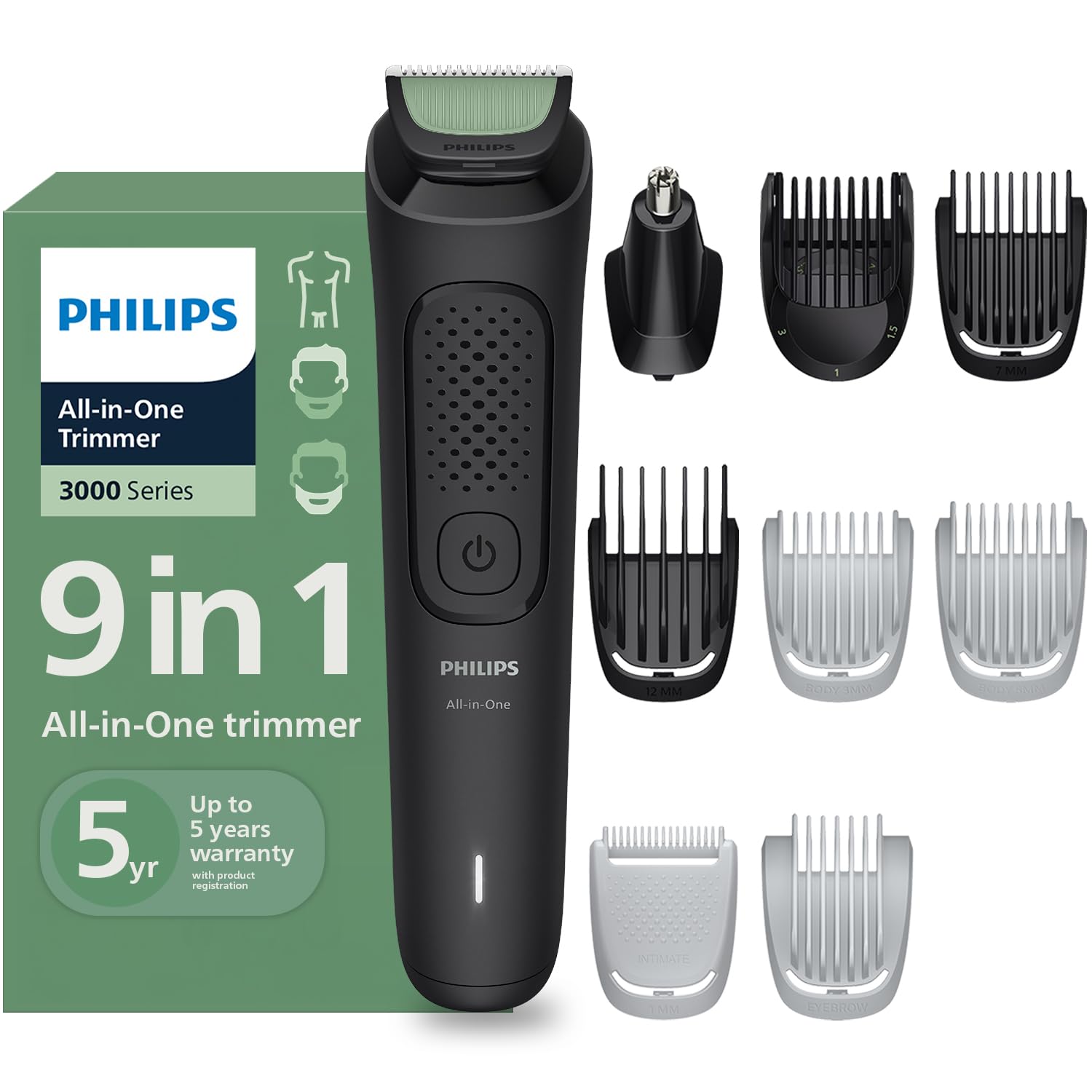 Philips MG3927 9-in-1 All-in-One Trimmer & Grooming Kit for Men