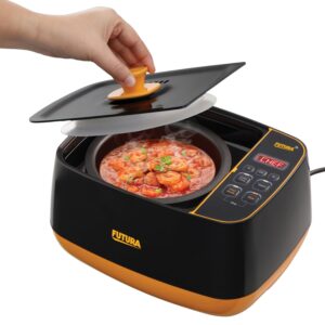 Hawkins Futura Smart Pot with Smart App, 2 Litre Smart Electric Cooker | Wi-Fi App Control | Automatic Rice Cooking | Slow Cooking, Sauté, Fry, Steam & Warm Functions | 100+ Guided Recipes | Portable Table-Top Cooker | Black (FSP1W)
