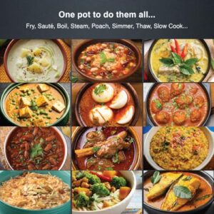 Hawkins Futura Smart Pot with Smart App, 2 Litre Smart Electric Cooker | Wi-Fi App Control | Automatic Rice Cooking | Slow Cooking, Sauté, Fry, Steam & Warm Functions | 100+ Guided Recipes | Portable Table-Top Cooker | Black (FSP1W) image 3