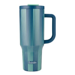 Dubblin Rock 1200ml Insulated Sports Bottle | Double-Wall Vacuum Steel, Hot & Cold, Leak-Proof | Gym & Outdoors - Blue