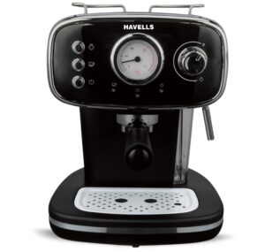Havells Corretto Espresso & Cappuccino Coffee Maker, 15-Bar Pump