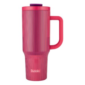 Dubblin Rock 1200ml Insulated Sports Bottle | Double-Wall Vacuum Steel, Hot & Cold, Leak-Proof | Gym & Outdoors - Pink