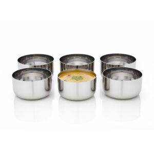 Vinod Steel Vati / Katori, Set of 6, 150ml image 2