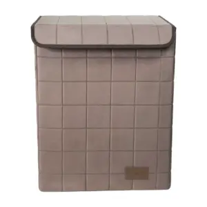 Sophia Foldable Laundry & Storage Basket, Brown | Collapsible Multi-Purpose Home Organiser with Handles image 2