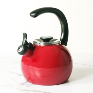 Circulon Enamel-on-Steel Whistling Stovetop Tea Kettle, 1.9 L | Fast-Boil, Induction & Gas Compatible image 9