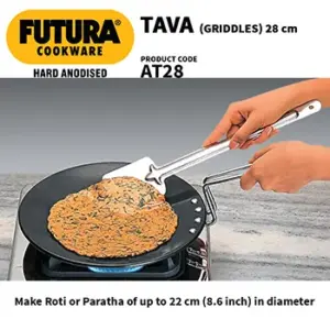 Hard Anodised Tava 28 cm (4.88 mm Thick) (AT28) image 4