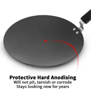 Hard Anodised Tava 30 cm with Plastic Handle (AT30P) image 2