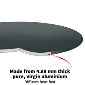 Hard Anodised Tava 30 cm with Plastic Handle (AT30P) image 3
