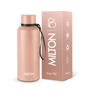 Milton Aura Thermosteel Bottle – Beige, 750 ml