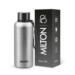 Milton Aura Thermosteel Bottle - Silver, 750 ml