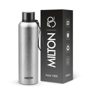 Milton Aura Thermosteel Bottle - Silver, 1000 ml