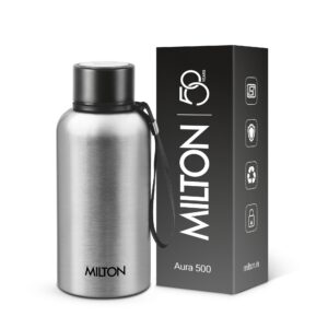 Milton Aura Thermosteel Bottle - Silver, 500 ml