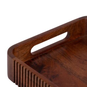 Brick Brown Duet Solid Wood Nested Serving Trays (Set of 2) image 12