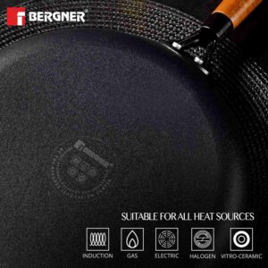 Bergner Odin Lightweight Iron Dosa Tawa with Wooden Handle, Induction Bottom image 8
