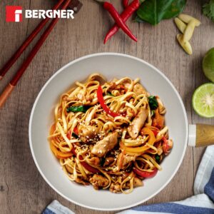 Bergner Naturally Forged Aluminum 28cm (3 L) Wok, Induction Bottom image 5