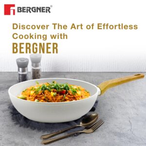 Bergner Naturally Forged Aluminum 28cm (3 L) Wok, Induction Bottom image 6