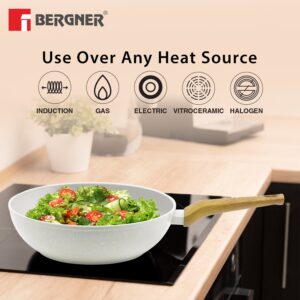 Bergner Naturally Forged Aluminum 28cm (3 L) Wok, Induction Bottom image 7
