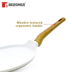 Bergner Naturally Forged Aluminum 28cm Pancake Pan / Dosa Tawa, Induction Bottom image 6
