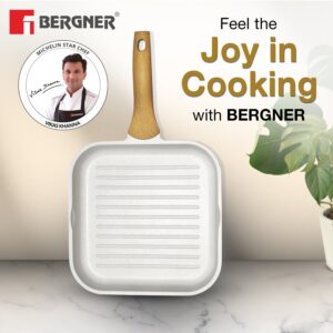 Bergner Naturally Cast Aluminum 26cm Grill Pan, Induction Bottom image 3