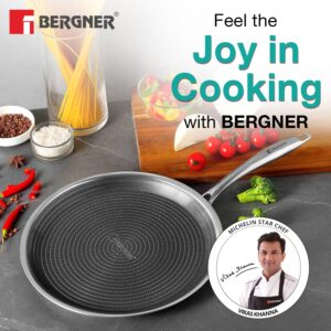 Bergner Hi-Tech Giro TriPly 32cm Dosa Tawa - Induction Bottom image 2