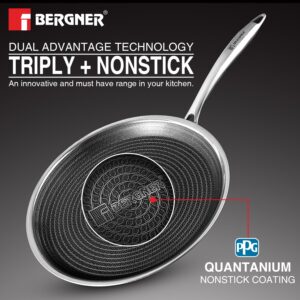Bergner Hi-Tech Giro TriPly 32cm Dosa Tawa - Induction Bottom image 3
