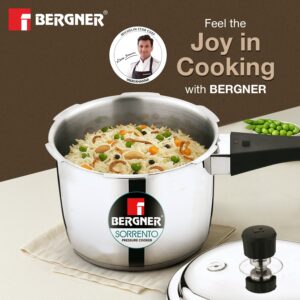 Bergner Sorrento 3L Outer-Lid Pressure Cooker, Induction image 2
