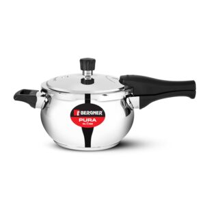 Bergner Pura Stainless Steel Outer-Lid Pressure Cooker