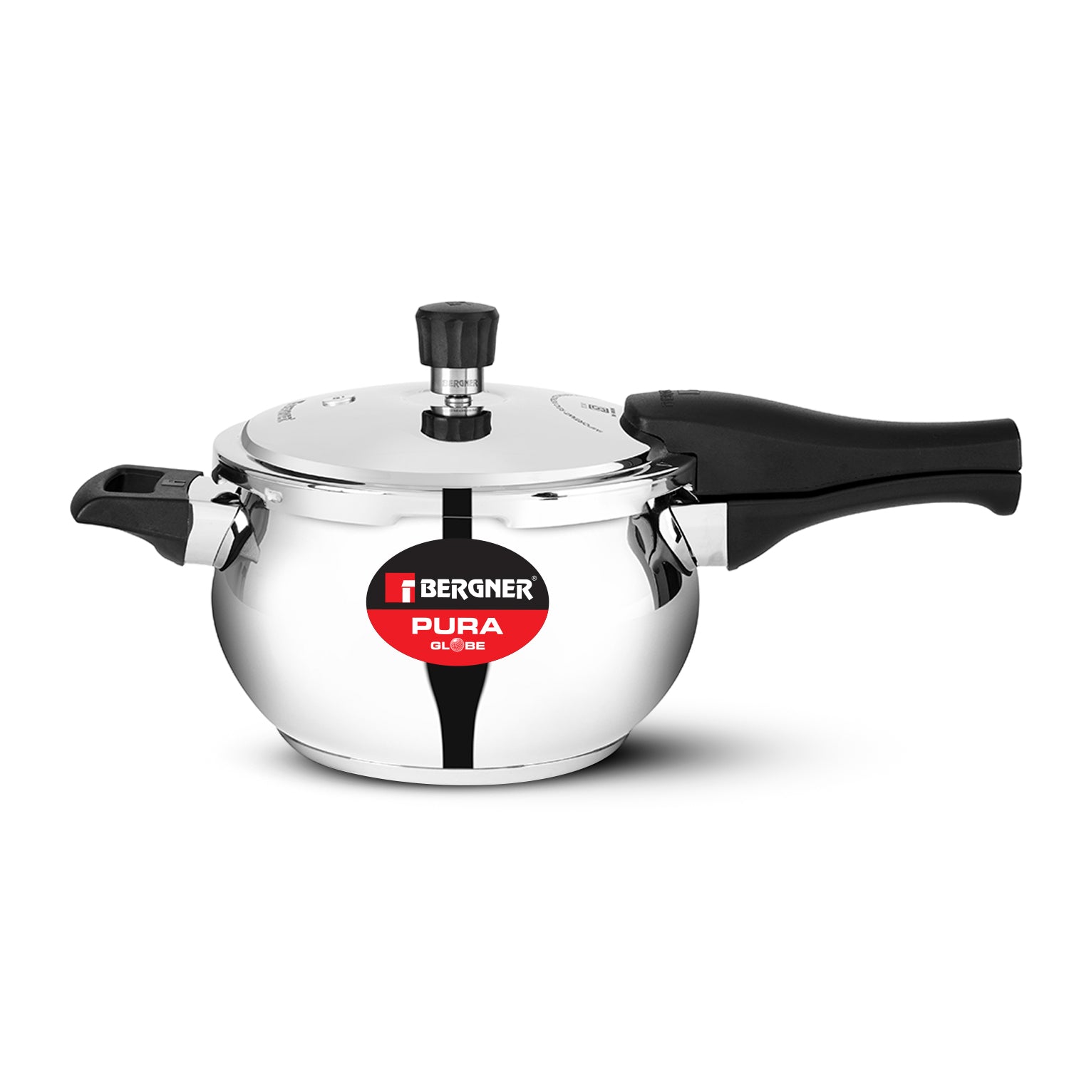 Bergner Pura Stainless Steel Outer-Lid Pressure Cooker