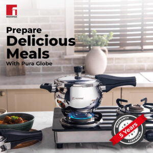 Bergner Pura Stainless Steel Outer-Lid Pressure Cooker image 3