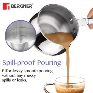 Bergner BE Essentials Tri-Ply Stainless Steel 14cm (1.5L) Coffee Warmer image 5