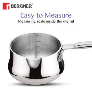 Bergner BE Essentials Tri-Ply Stainless Steel 14cm (1.5L) Coffee Warmer image 6