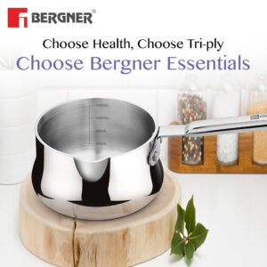 Bergner BE Essentials Tri-Ply Stainless Steel 14cm (1.5L) Coffee Warmer image 7