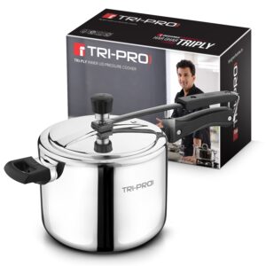 Bergner TriPro Tri-Ply 5L Inner-Lid Pressure Cooker, Induction