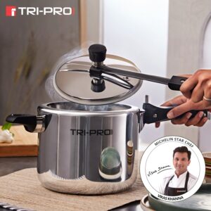 Bergner TriPro Tri-Ply 5L Inner-Lid Pressure Cooker, Induction image 2