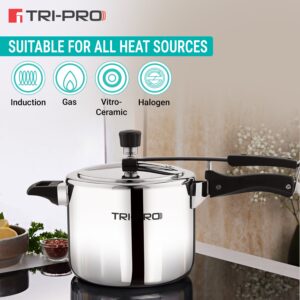 Bergner TriPro Tri-Ply 5L Inner-Lid Pressure Cooker, Induction image 6